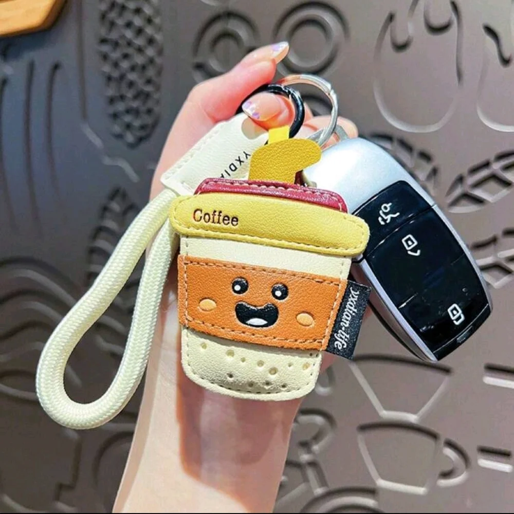 Cute Coffee Cup Keychain for Kids - Picture 2 of 3